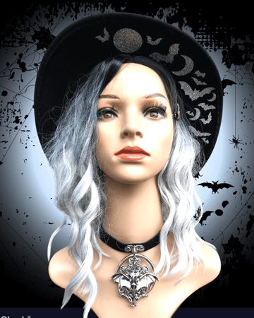 Bats & Moon Festival Fedora Witchy Hats Halloween