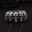 Graveyard Skull Band Ring – Stainless Steel Skull Ring (Thick or Thin Band)