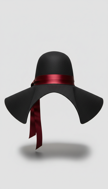 Oversized Gothic Brim Hat