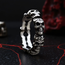 Graveyard Skull Band Ring – Stainless Steel Skull Ring (Thick or Thin Band)
