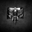 Death moth Nocturne Ring – Stainless Steel Gothic Statement Ring