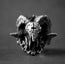 Ram Skull Ring – Stainless Steel Occult Statement Ring
