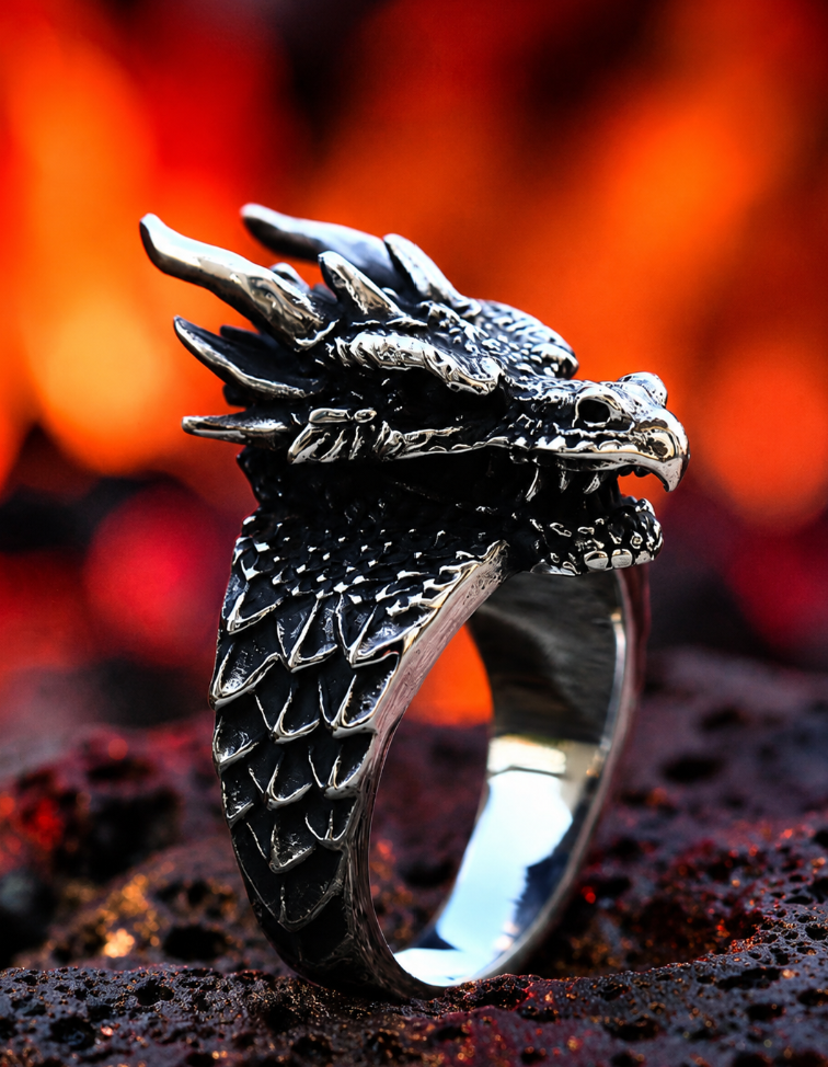 Draconic Guardian Stainless Steel Ring