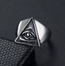 All-Seeing Eye Pyramid Ring – Stainless Steel Occult Symbol Ring