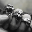 Laughing Skull Ring – Stainless Steel Moving Jaw Skull Ring