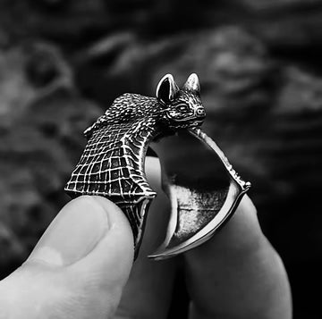 Nightwing Bat Ring – Gothic Stainless Steel Vampire Jewelry