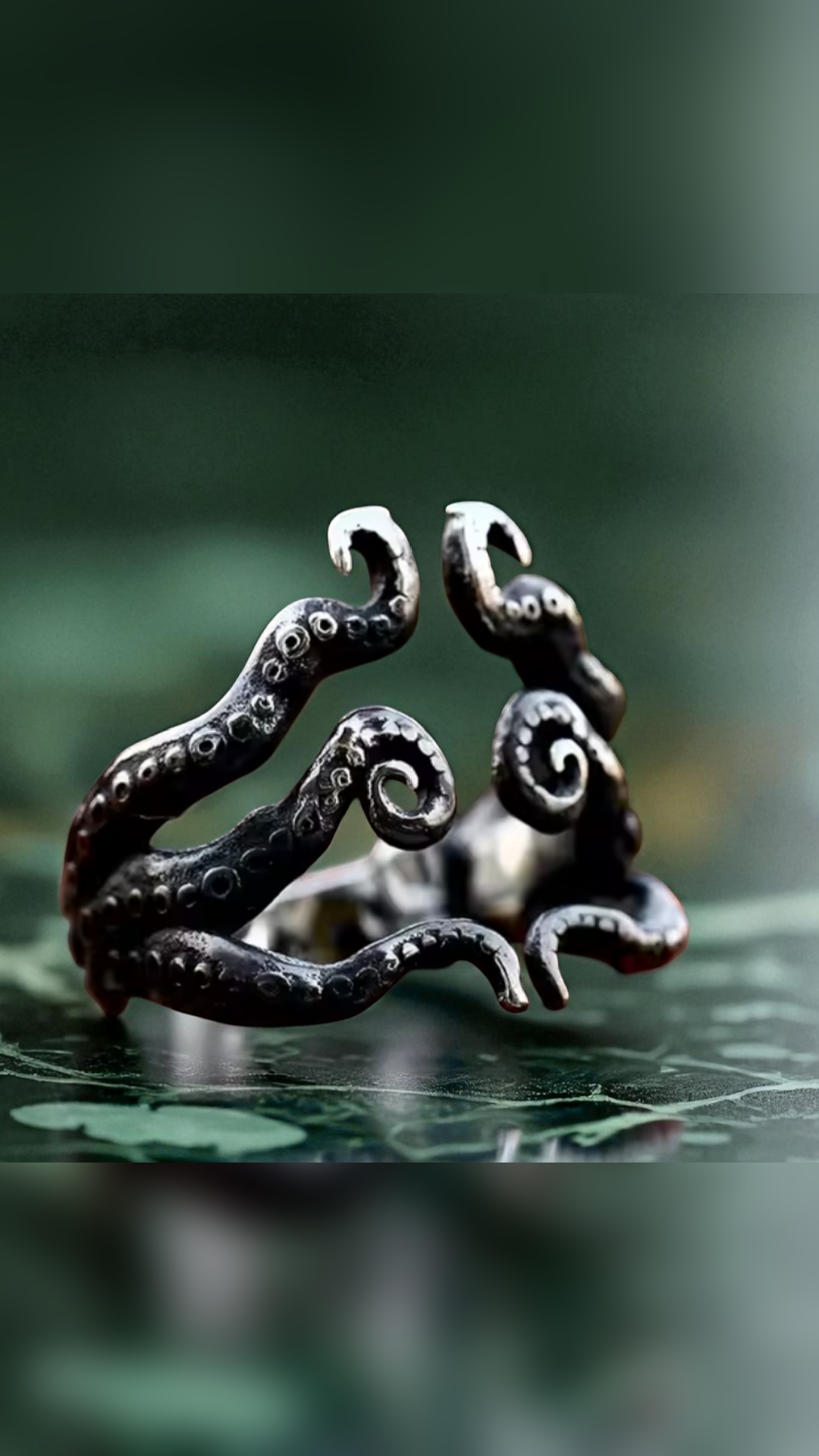 Sea Witch Octopus Stainless Steel Ring