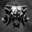Infernal Ram Skull Ring – Stainless Steel Demonic Skull Ring