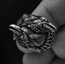 Odin’s Ravens Ring – Stainless Steel Huginn & Muninn Ring