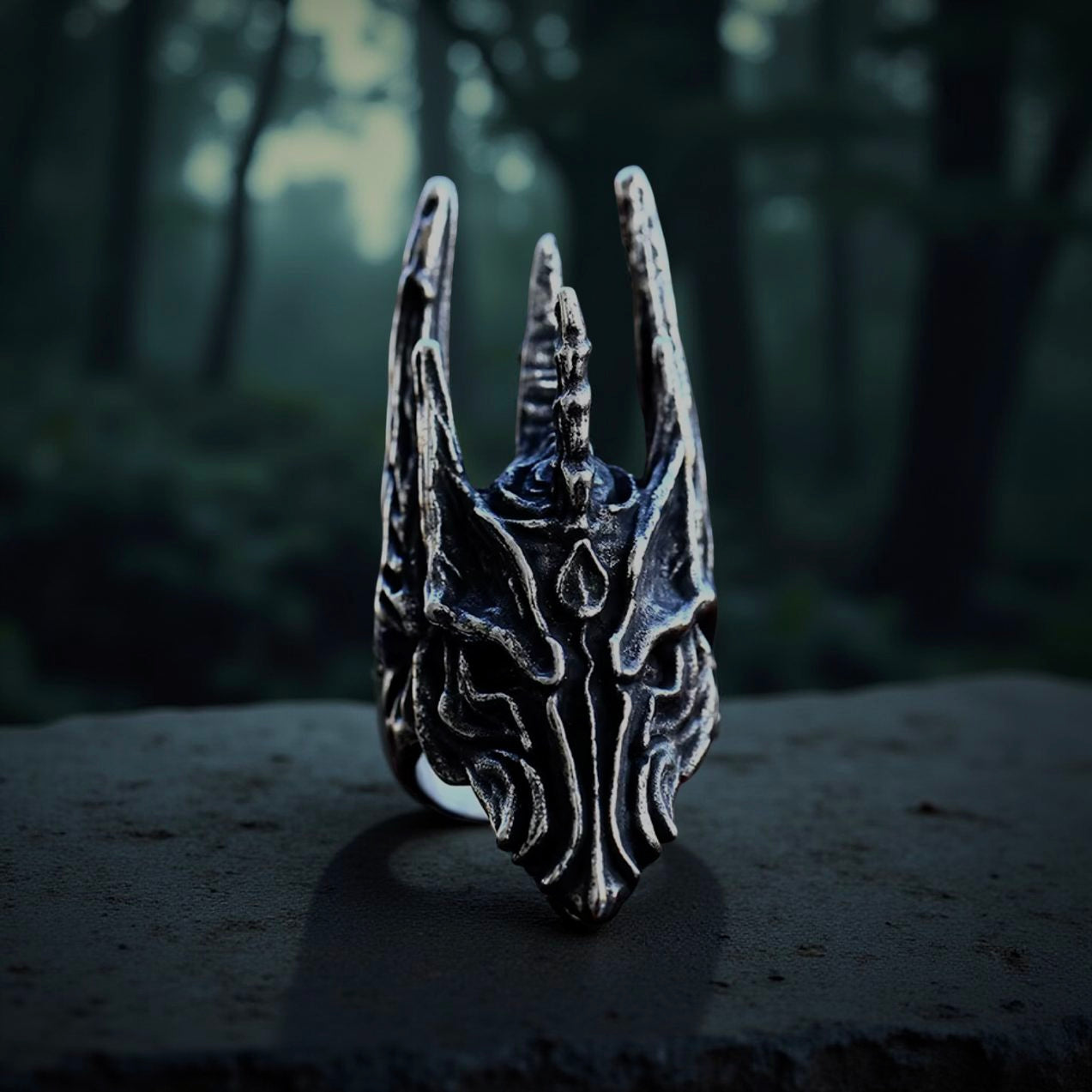 Sauron 8mm Ring – Stainless Steel Lord of the Rings Inspired Jewelry