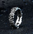 Graveyard Skull Band Ring – Stainless Steel Skull Ring (Thick or Thin Band)