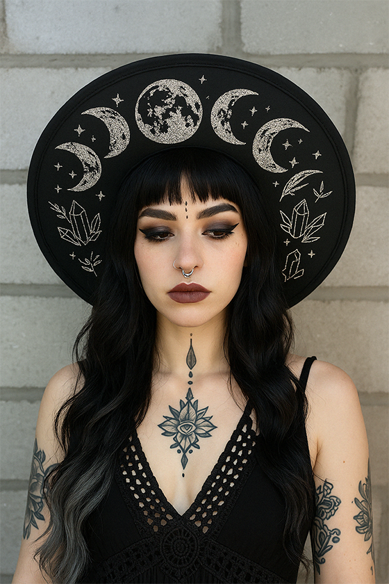 Custom Witchy Fedora Hats
